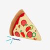 Pizza Slice Plush Squeaky Dog Toy