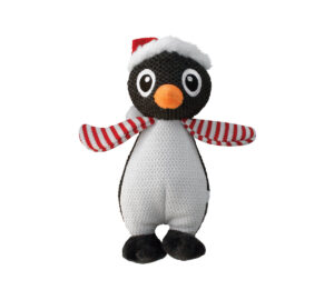 Holiday Crinkle Penguin Dog Toy