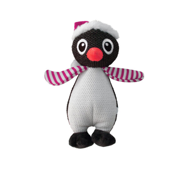 Holiday Crinkle Penguin Dog Toy