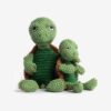 Floppy Turtle Squeaky Plush Dog Toy